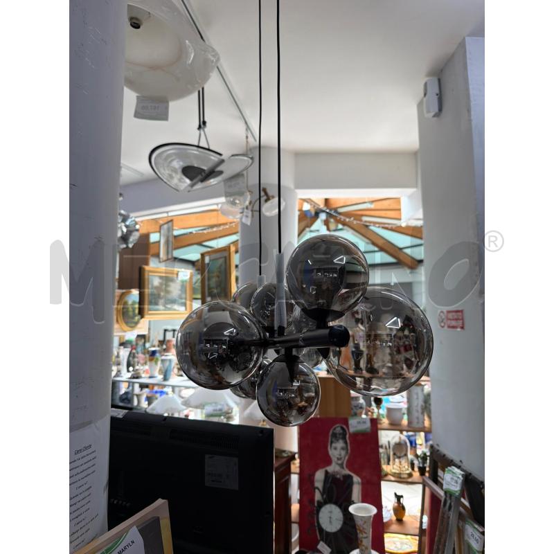 LAMPADARIO 10 LUCI FUME'  | Mercatino dell'Usato Trapani via libica 3