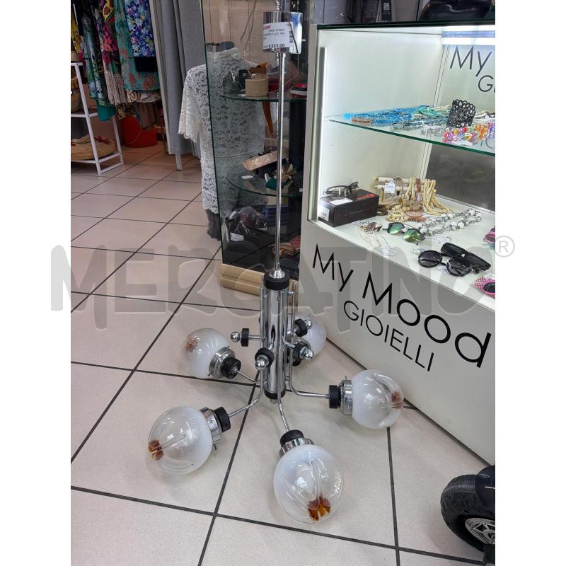 LAMPADARIO 5 LUCI  MAZZEGA  | Mercatino dell'Usato Trapani via libica 1