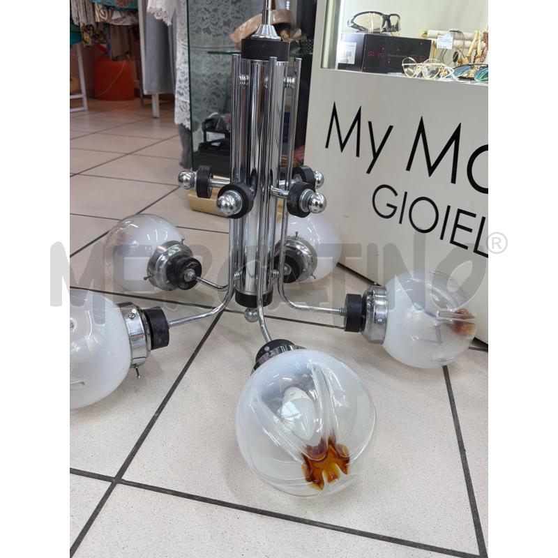 LAMPADARIO 5 LUCI  MAZZEGA  | Mercatino dell'Usato Trapani via libica 2