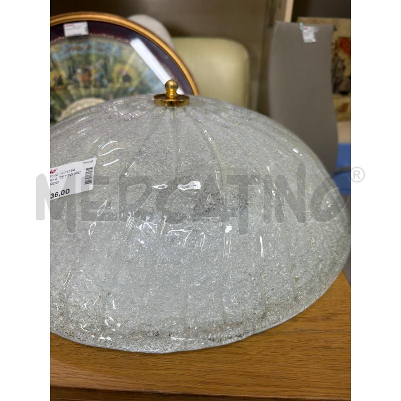 LAMPADARIO A TETTO MURANO ROTONDO  | Mercatino dell'Usato Trapani via libica 2