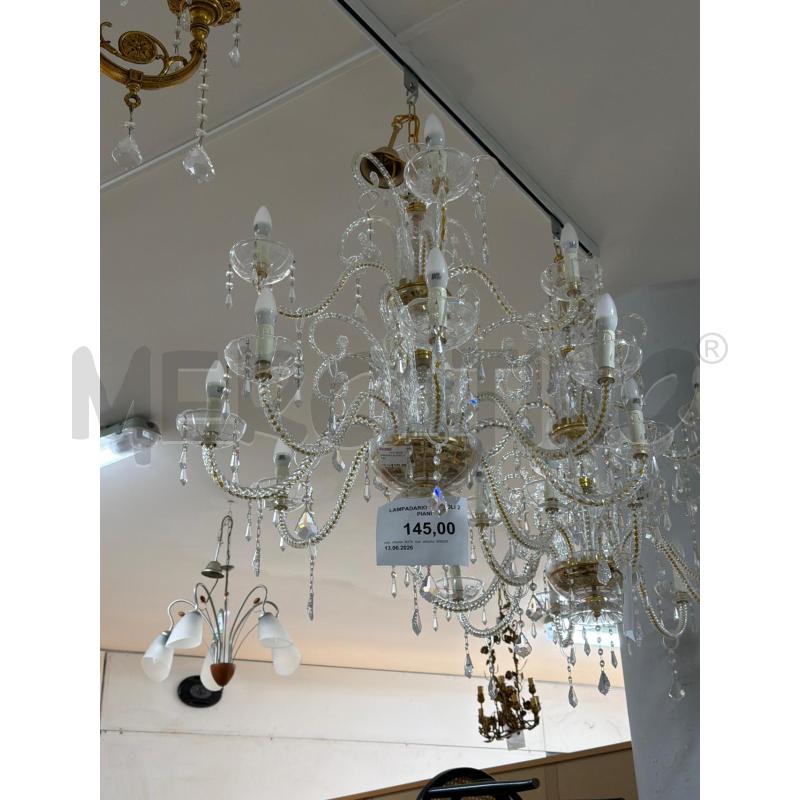 LAMPADARIO BLINDOLI 2 PIANI | Mercatino dell'Usato Trapani via libica 1