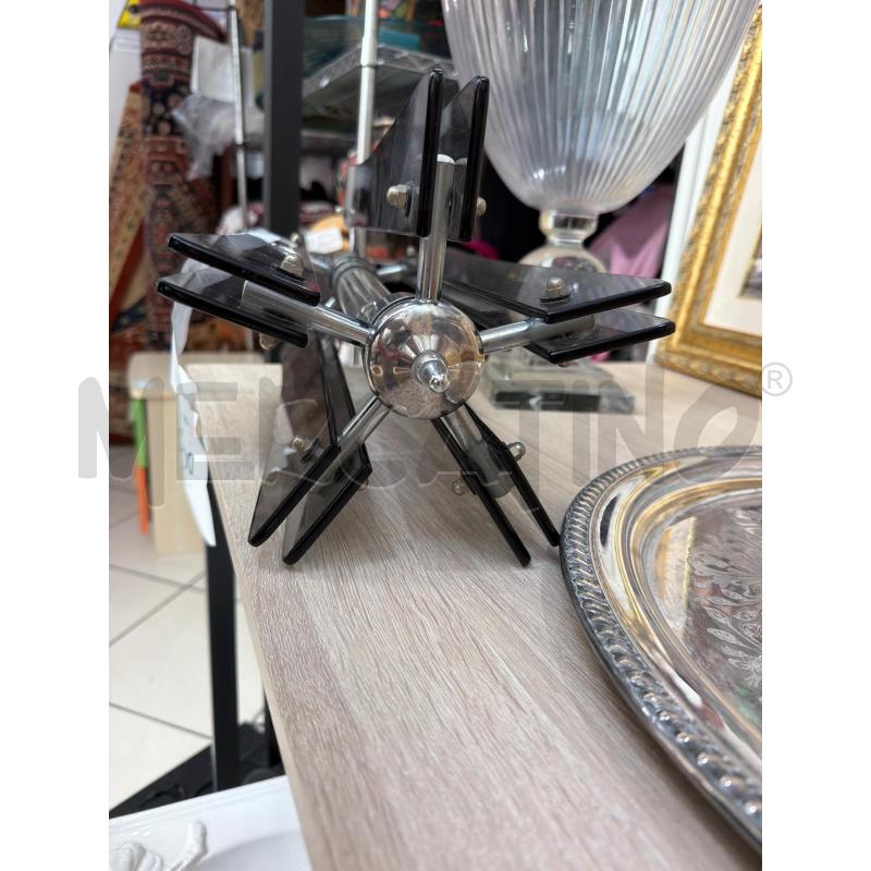 LAMPADARIO MODERNO IN VETRO GRIGIO | Mercatino dell'Usato Trapani via libica 2
