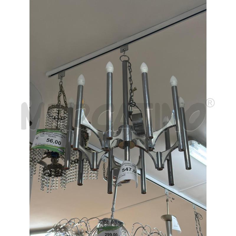 LAMPADARIO VINTAGE ACCIAIO  | Mercatino dell'Usato Trapani via libica 1