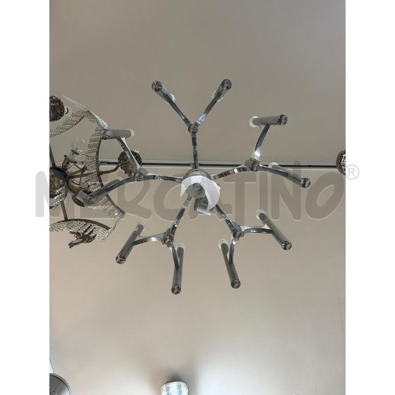 LAMPADARIO VINTAGE ACCIAIO  | Mercatino dell'Usato Trapani via libica 2