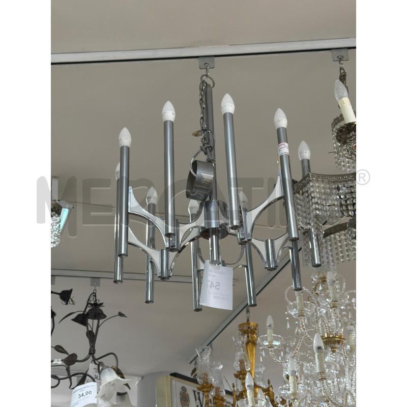 LAMPADARIO VINTAGE ACCIAIO  | Mercatino dell'Usato Trapani via libica 3