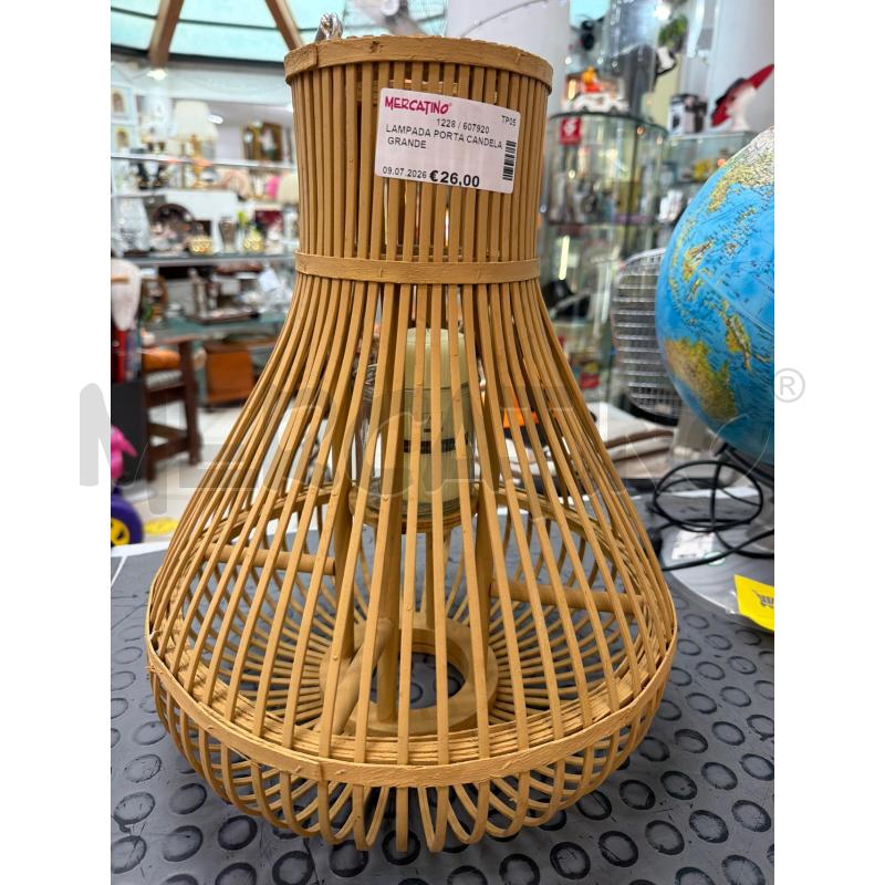 LAMPADA PORTA CANDELA GRANDE | Mercatino dell'Usato Trapani via libica 1