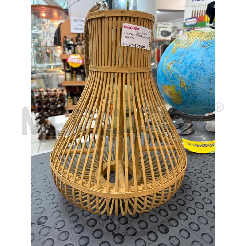 LAMPADA PORTA CANDELA GRANDE | Mercatino dell'Usato Trapani via libica 3