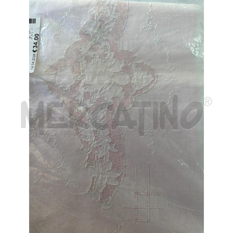 LENZUOLO MATRIMONIALE BIANCO SFILATO | Mercatino dell'Usato Trapani via libica 2