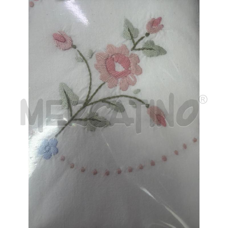 LENZUOLO MATRIMONIALE CON FIORELLINI ROSA COTONE + SOTTO E FED  | Mercatino dell'Usato Trapani via libica 2