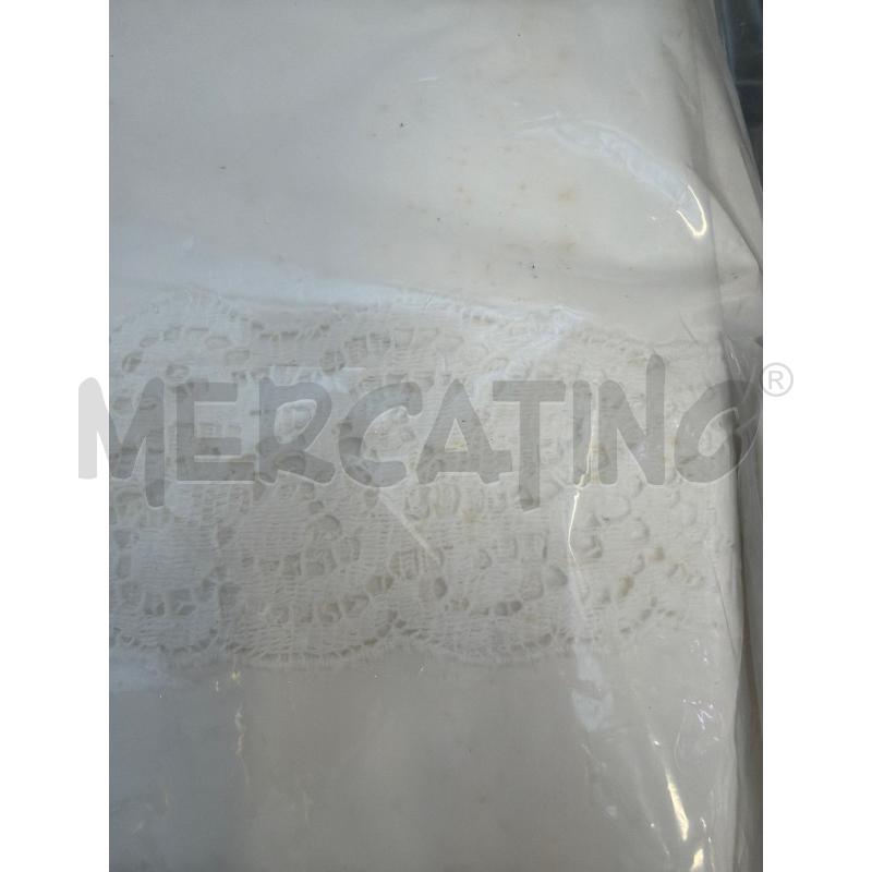 LENZUOLO MATRIMONIALE COTONE APPLICAZIONE MERLETTO | Mercatino dell'Usato Trapani via libica 2