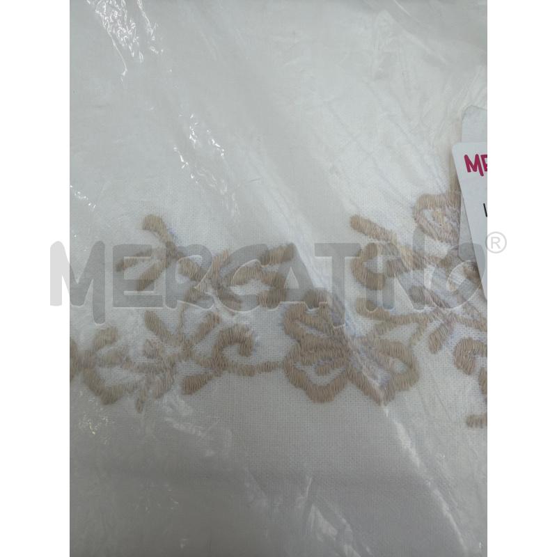 LENZUOLO MATRIMONIALE COTONE RICAMO BEGIE | Mercatino dell'Usato Trapani via libica 2