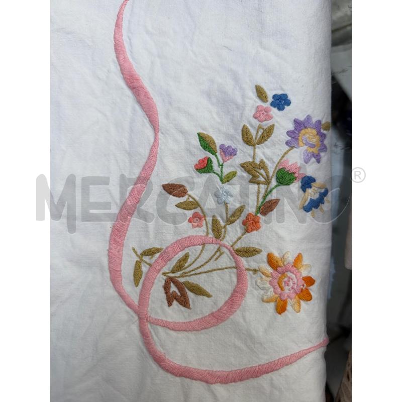 LENZUOLO MATRIMONIALE ICAMI FIORI SMERLATO ROSA  | Mercatino dell'Usato Trapani via libica 2