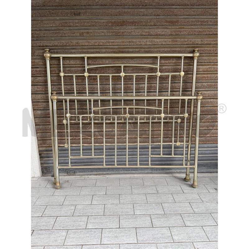 LETTO MATRIMONIALE NICHEL EPOCA  | Mercatino dell'Usato Trapani via libica 1