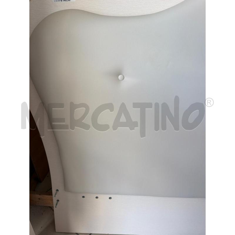 LETTO MATRIMONIALE PANNA E LEGNO | Mercatino dell'Usato Trapani via libica 2