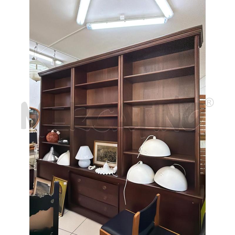 LIBRERIA LEGNO CON CASSETTI | Mercatino dell'Usato Trapani via libica 2