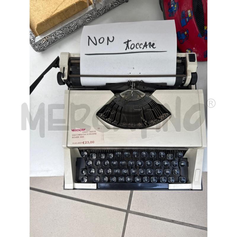 MACCHINA DA SCRIVERE ROVER 1000 | Mercatino dell'Usato Trapani via libica 1
