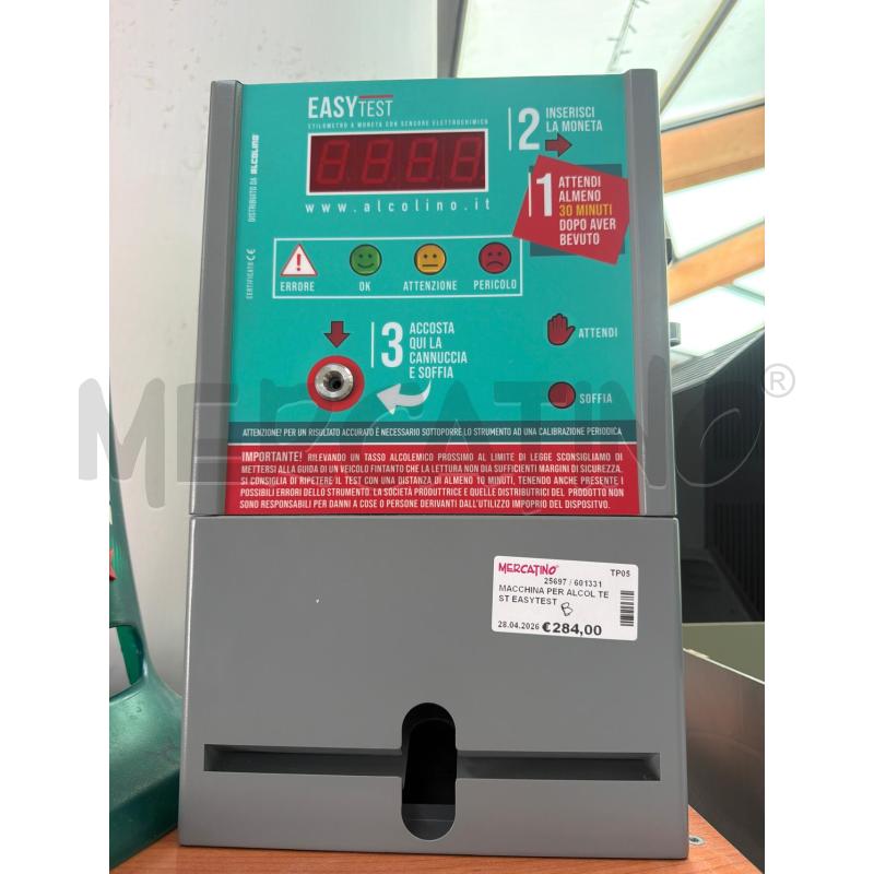 MACCHINA PER ALCOL TEST EASYTEST | Mercatino dell'Usato Trapani via libica 1