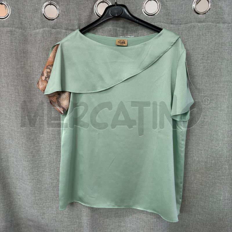 MAGLIA DONNA 1 CLASSE VERDE CHIARO RASO | Mercatino dell'Usato Trapani via libica 1