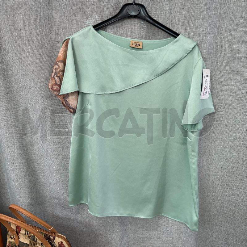 MAGLIA DONNA 1 CLASSE VERDE CHIARO RASO | Mercatino dell'Usato Trapani via libica 3