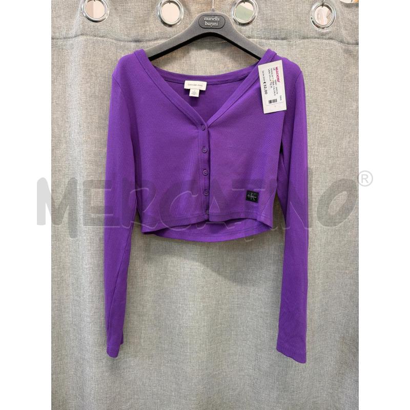 MAGLIA DONNA CALVIN KLEIN VIOLA | Mercatino dell'Usato Trapani via libica 1
