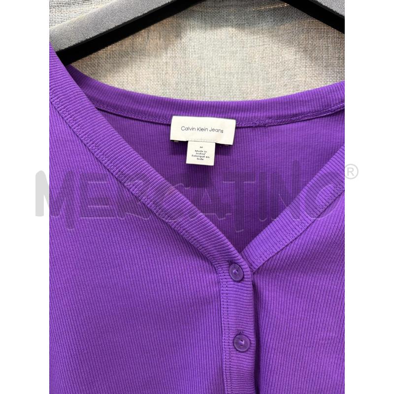 MAGLIA DONNA CALVIN KLEIN VIOLA | Mercatino dell'Usato Trapani via libica 2