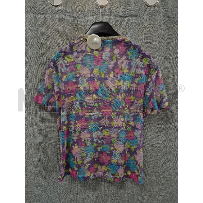 MAGLIA DONNA D&G RIGHE VIOLA GIALLE AZZURRE  | Mercatino dell'Usato Trapani via libica 4