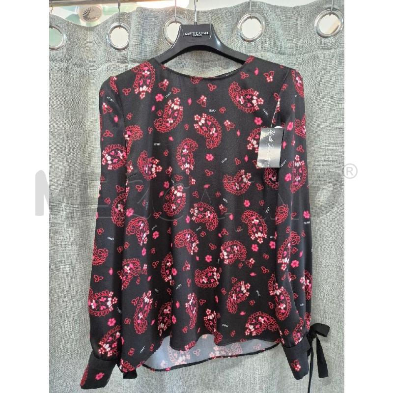 MAGLIA DONNA LIU JO NERA GHIRIGORI ROSSI  | Mercatino dell'Usato Trapani via libica 1