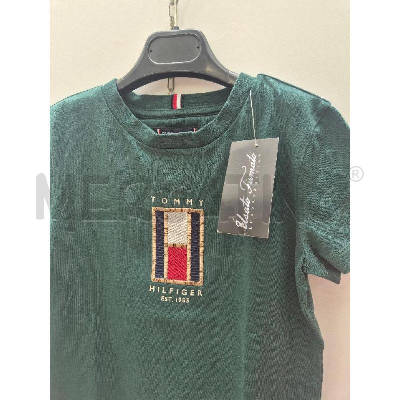 MAGLIETTA BAMBINO TOMMY VERDE BOSCO  | Mercatino dell'Usato Trapani via libica 2