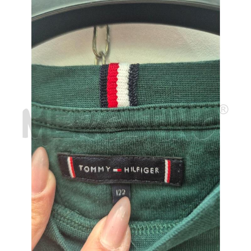 MAGLIETTA BAMBINO TOMMY VERDE BOSCO  | Mercatino dell'Usato Trapani via libica 3