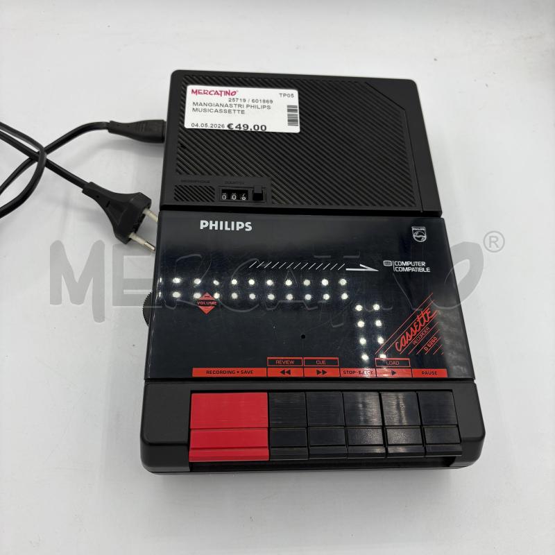 MANGIANASTRI PHILIPS MUSICASSETTE | Mercatino dell'Usato Trapani via libica 3