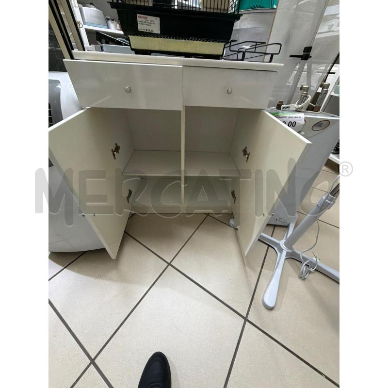 MOBILETTO BIANCO 2 ANTE E 2 CASSETTI | Mercatino dell'Usato Trapani via libica 2