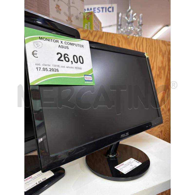 MONITOR X COMPUTER ASUS  | Mercatino dell'Usato Trapani via libica 1