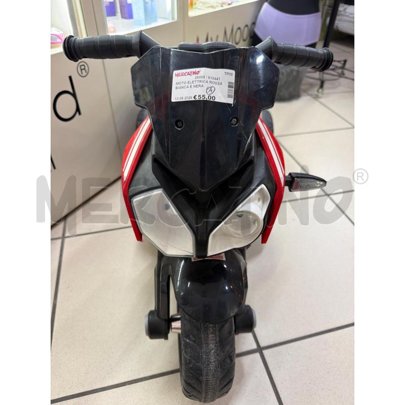 MOTO ELETTRICA ROSSA BIANCA E NERA | Mercatino dell'Usato Trapani via libica 3