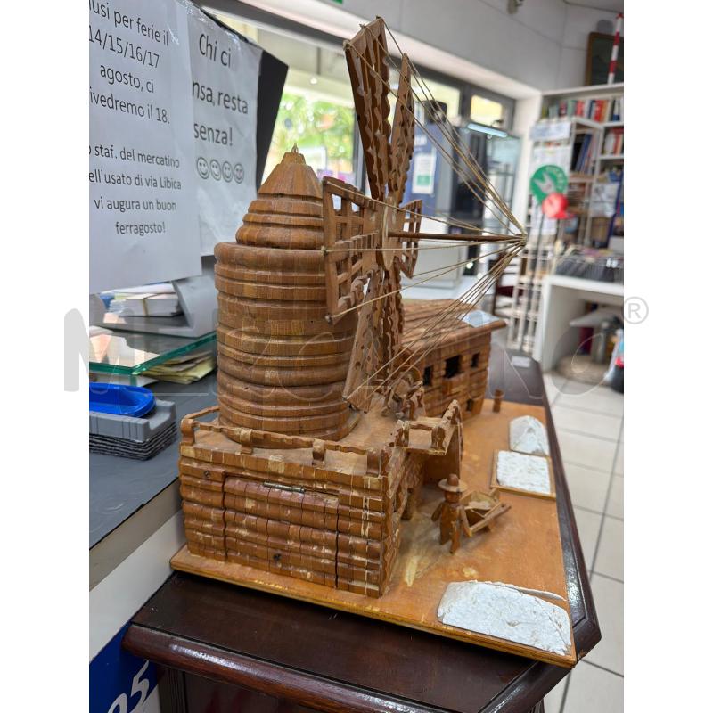 MULINO ARTIGIANALE LEGNO  | Mercatino dell'Usato Trapani via libica 5