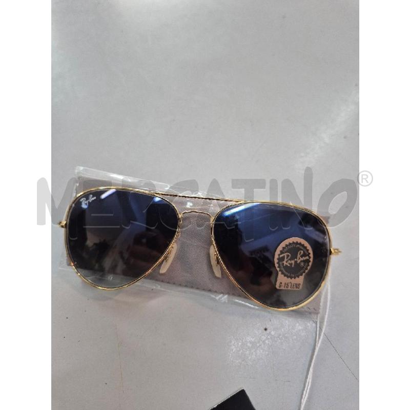 OCCHIALI UOMO RAY BAN A GOCCIA DORATI  | Mercatino dell'Usato Trapani via libica 1