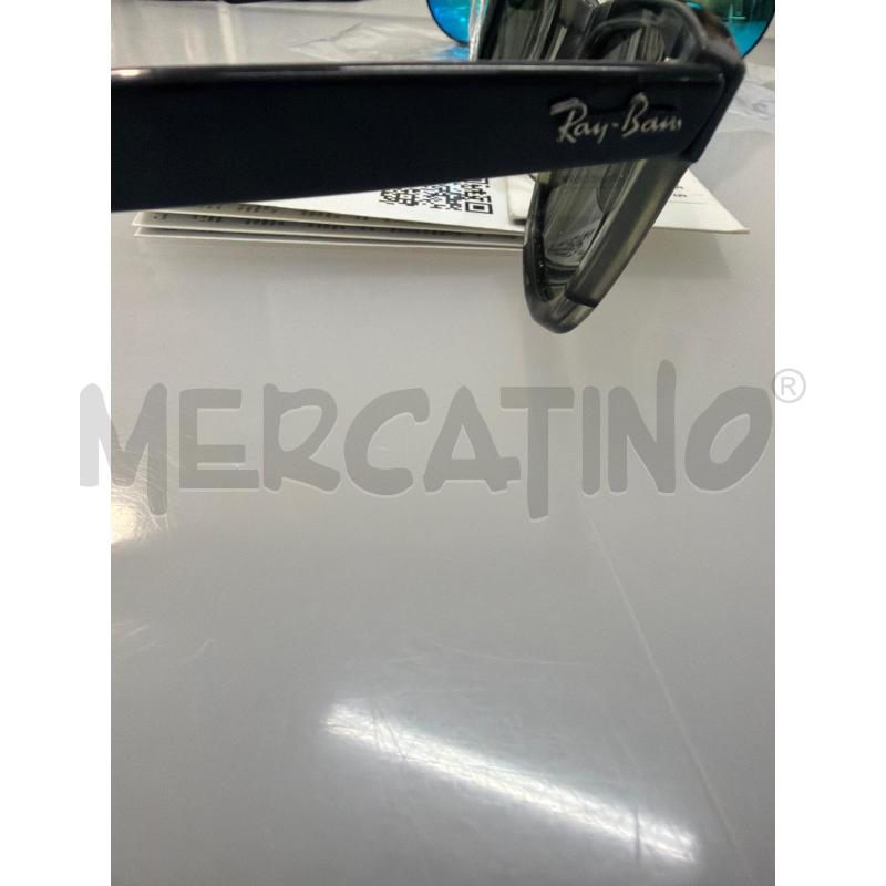 OCCHIALI UOMO RAY BAN TRASPARENTE CON RIGHE NERE  | Mercatino dell'Usato Trapani via libica 2