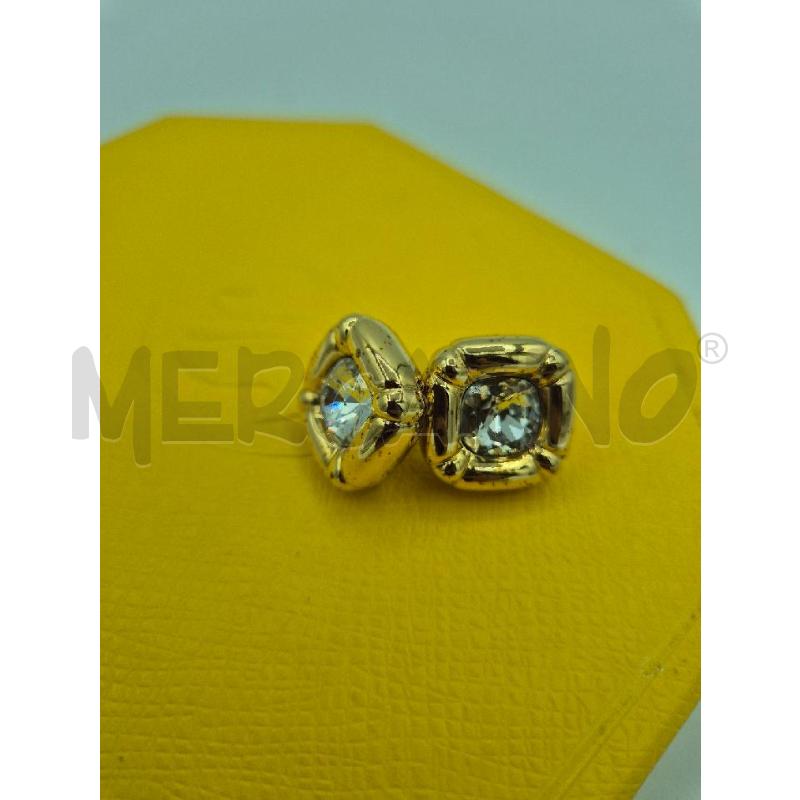 ORECCHINI SWAROVSKI DORATI E STRASS  | Mercatino dell'Usato Trapani via libica 1