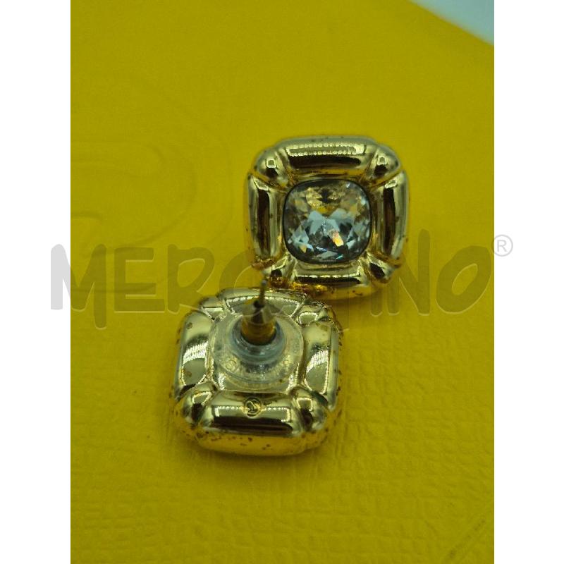 ORECCHINI SWAROVSKI DORATI E STRASS  | Mercatino dell'Usato Trapani via libica 2