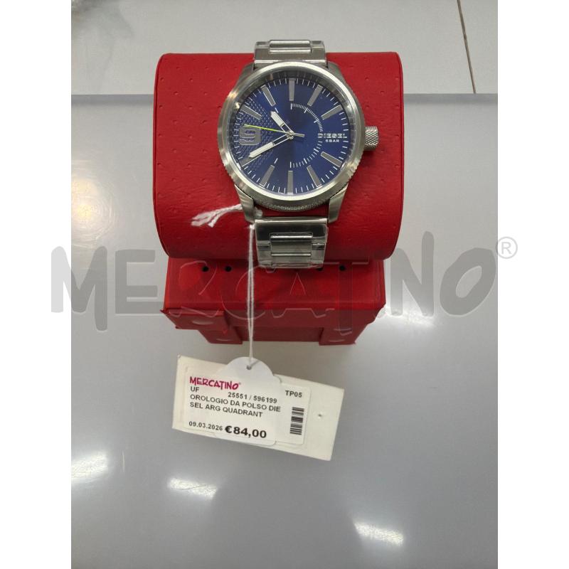 OROLOGIO DA POLSO DIESEL ARG QUADRANTE BLU  | Mercatino dell'Usato Trapani via libica 1