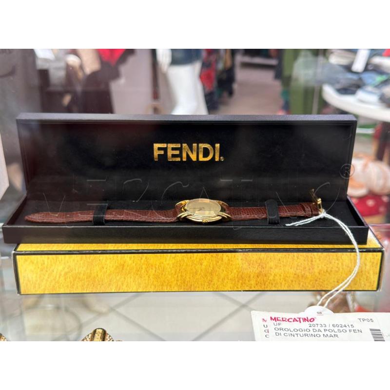 OROLOGIO DA POLSO FENDI CINTURINO MARRONE  | Mercatino dell'Usato Trapani via libica 1