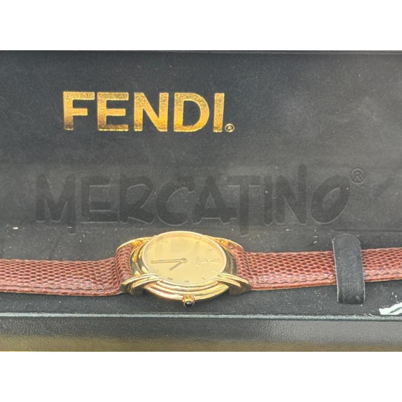 OROLOGIO DA POLSO FENDI CINTURINO MARRONE  | Mercatino dell'Usato Trapani via libica 2
