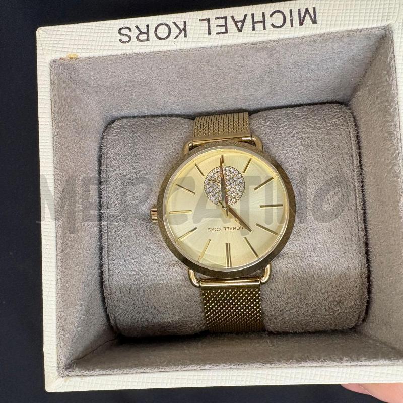 OROLOGIO DA POLSO MICHAEL KORS DORATO CON CERCHIO STRASS  | Mercatino dell'Usato Trapani via libica 1