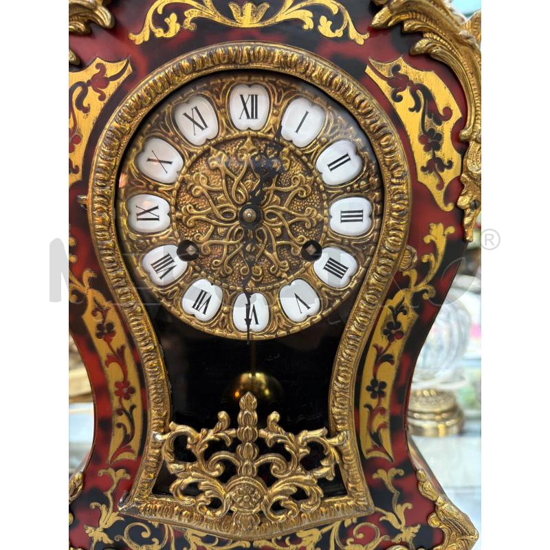 OROLOGIO DA TAVOLO BOULLE IN LEGNO NON FUNZIONANTE | Mercatino dell'Usato Trapani via libica 2