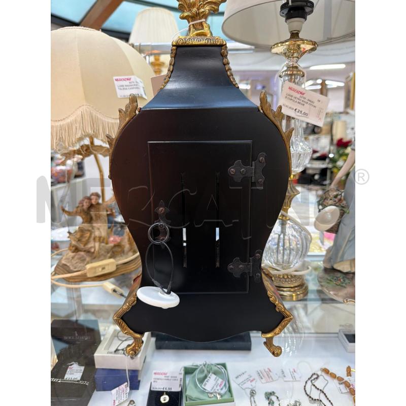 OROLOGIO DA TAVOLO BOULLE IN LEGNO NON FUNZIONANTE | Mercatino dell'Usato Trapani via libica 3