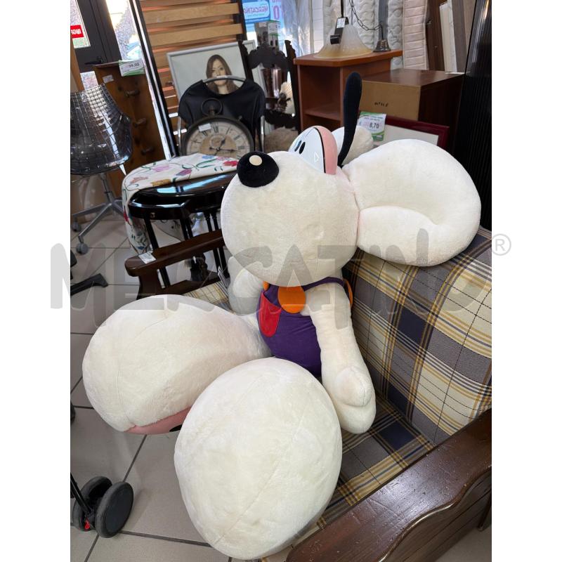 PELUCHE DIDDL GRANDE BIANCO BOTTONE ARANCIONE | Mercatino dell'Usato Trapani via libica 2