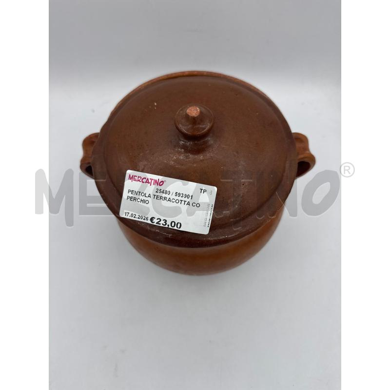 PENTOLA TERRACOTTA COPERCHIO | Mercatino dell'Usato Trapani via libica 2
