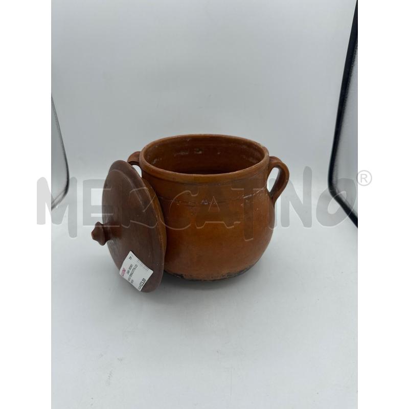 PENTOLA TERRACOTTA COPERCHIO | Mercatino dell'Usato Trapani via libica 3