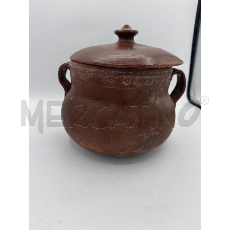 PENTOLA TERRACOTTA COPERCHIO | Mercatino dell'Usato Trapani via libica 1