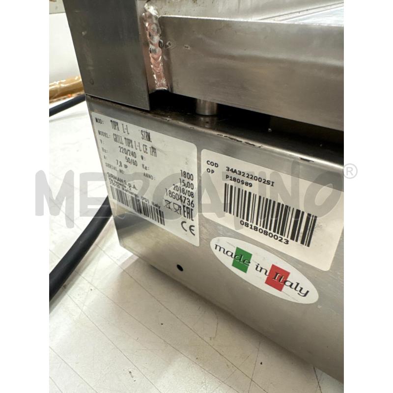 PIASTRA ELETTRICA SIRMAN ACCIAIO INOX  | Mercatino dell'Usato Trapani via libica 5
