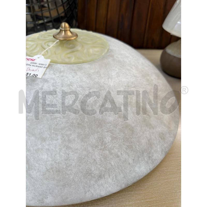 PLAFONIERA MURANO 50CM | Mercatino dell'Usato Trapani via libica 3